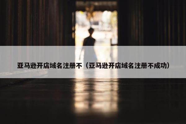 亚马逊开店域名注册不（亚马逊开店域名注册不成功）