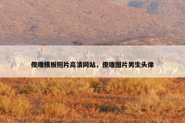 傻雕模板照片高清网站，傻雕图片男生头像