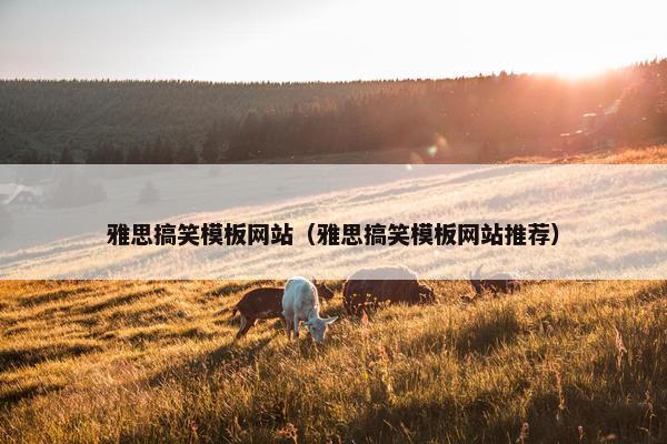 雅思搞笑模板网站（雅思搞笑模板网站推荐）